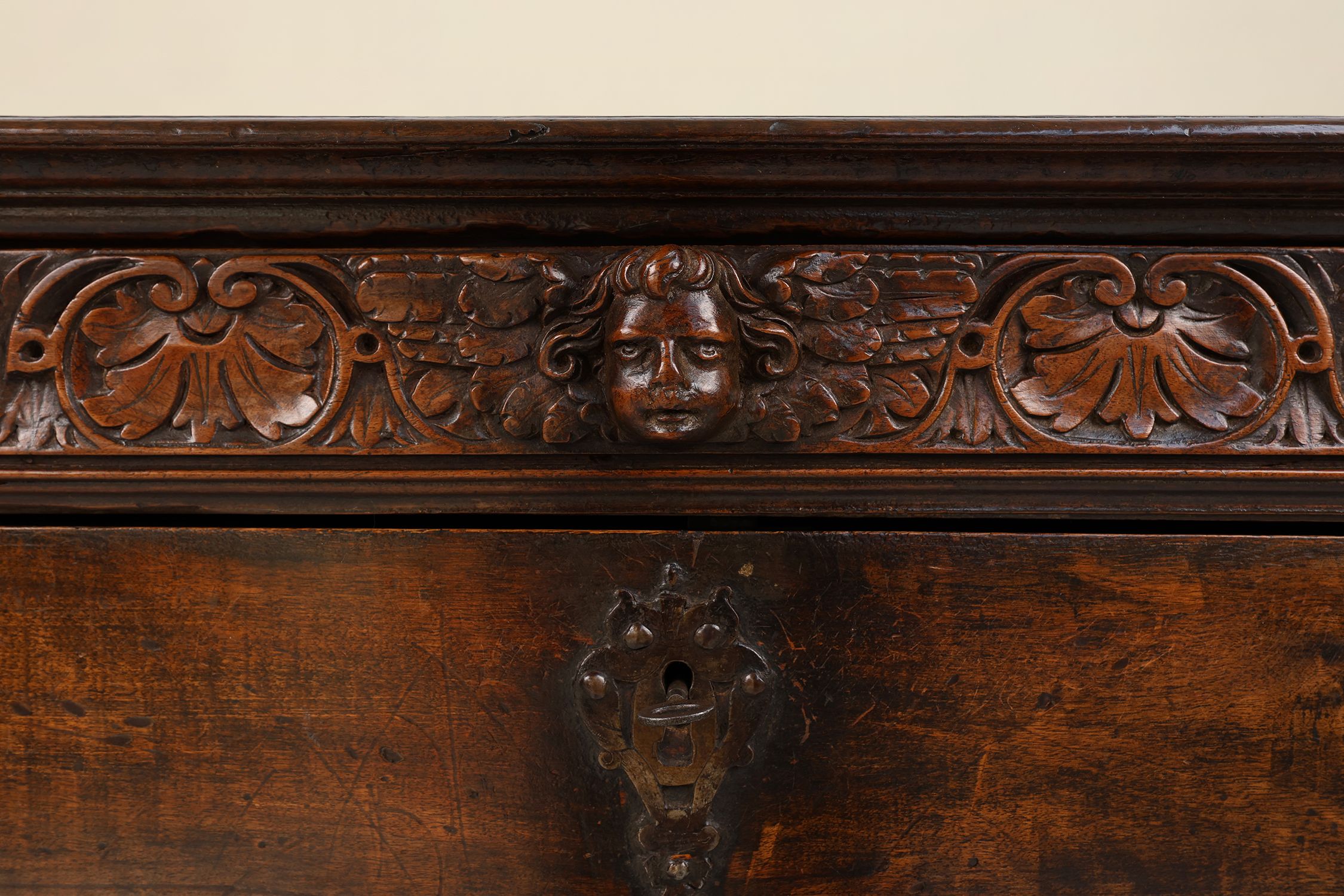 16th Century Italian Renaissance Cabinet in walnut with rich carvingsthumbnail